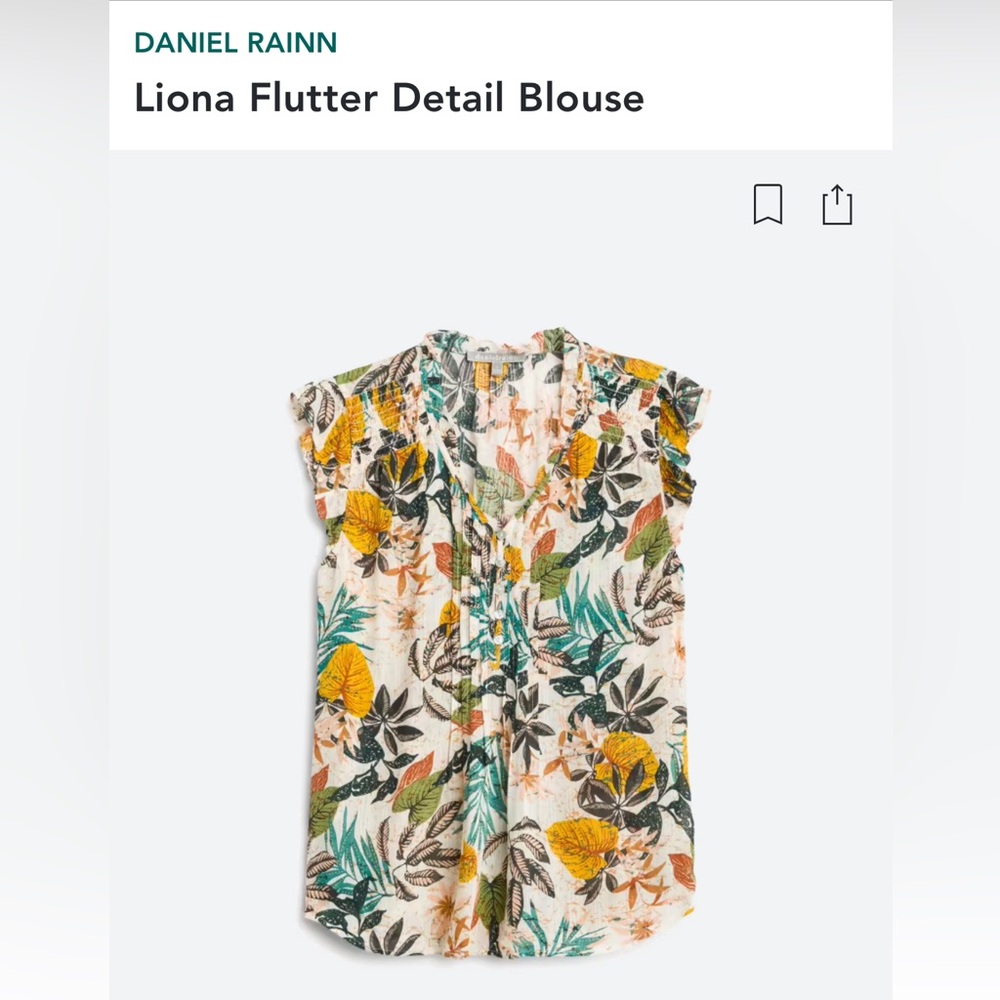 Daniel Rainn Flutter Top (size medium)